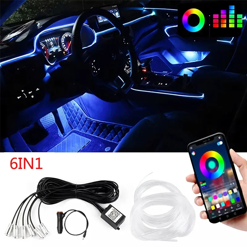 Interior led lights neon RGB strips