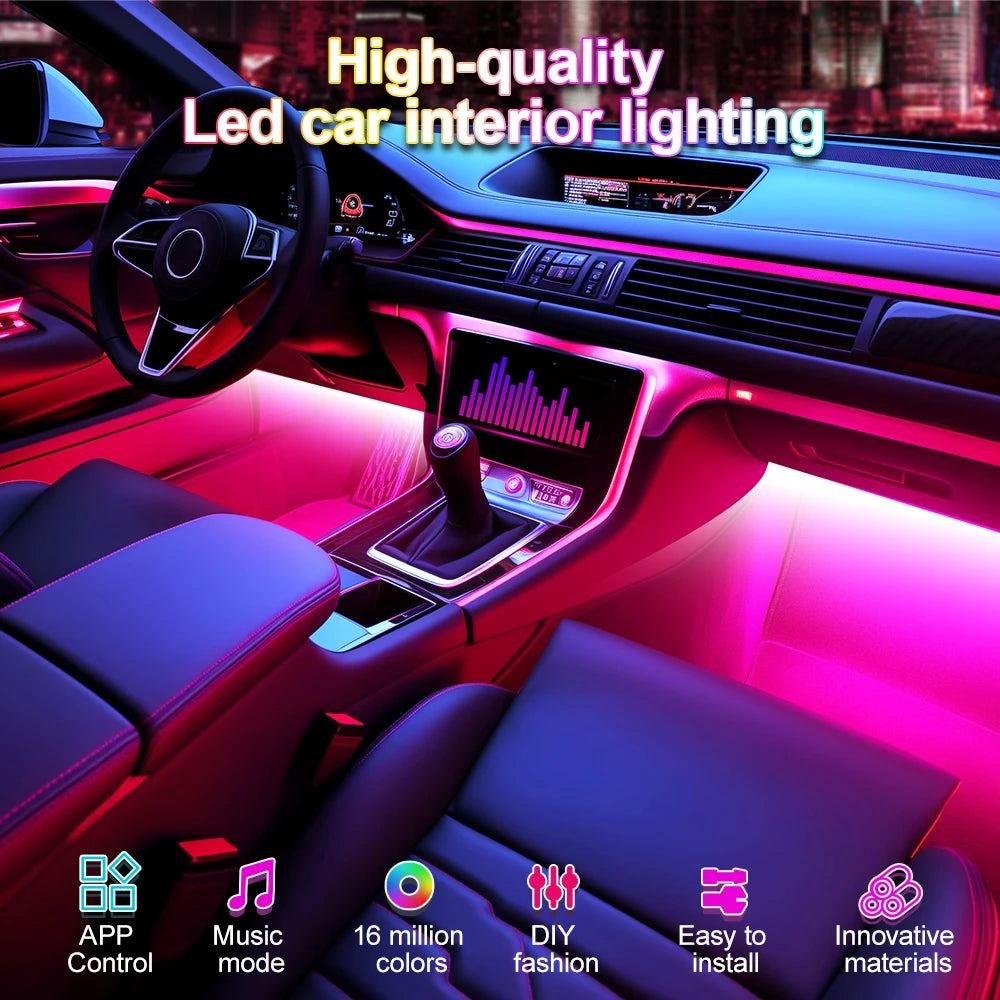 Car Interior Light Ambient Led Bluetooth (12V)