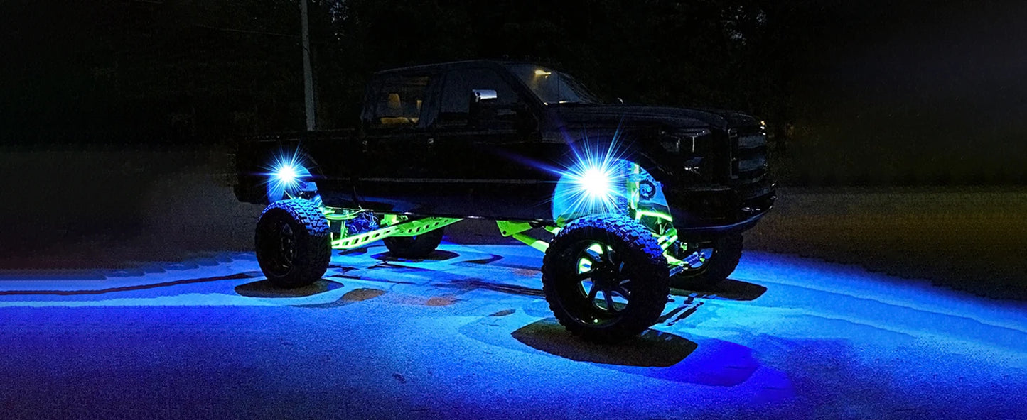 Wheel well LED lights App controlled