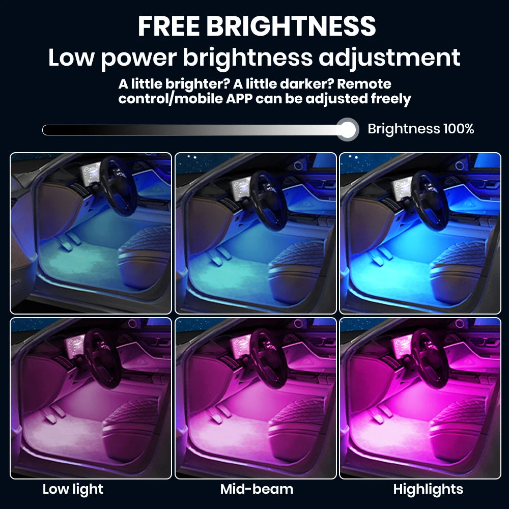 Car Interior Light Ambient Led Bluetooth (12V)